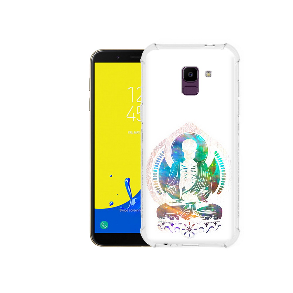 

Чехол MyPads Tocco для Samsung Galaxy J6 (2018) умный скелет, Прозрачный, Tocco