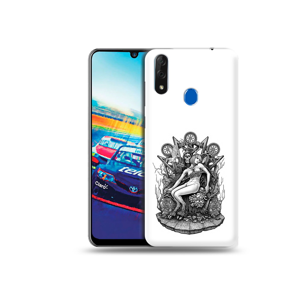 

Чехол MyPads Tocco для ZTE Blade V10 девушка на троне (PT136503.455.309), Прозрачный, Tocco