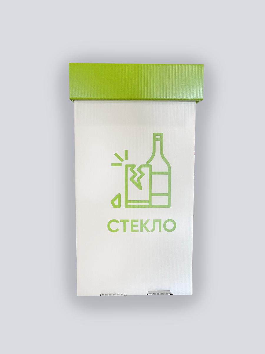 

Контейнер для мусора FIX Print Квадратная урна сборно разборнаяС4Г41Л