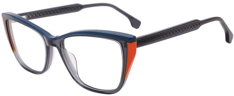 

Оправа для очков женская Glone WD4205 C2, navy/orange/grey crystal, WD4205 C2