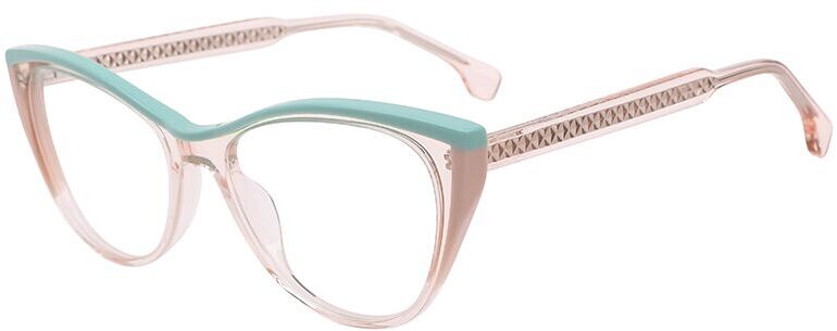 

Оправа для очков женская Glone WD4206 C2, grass green/l.pink/peach crystal, WD4206 C2