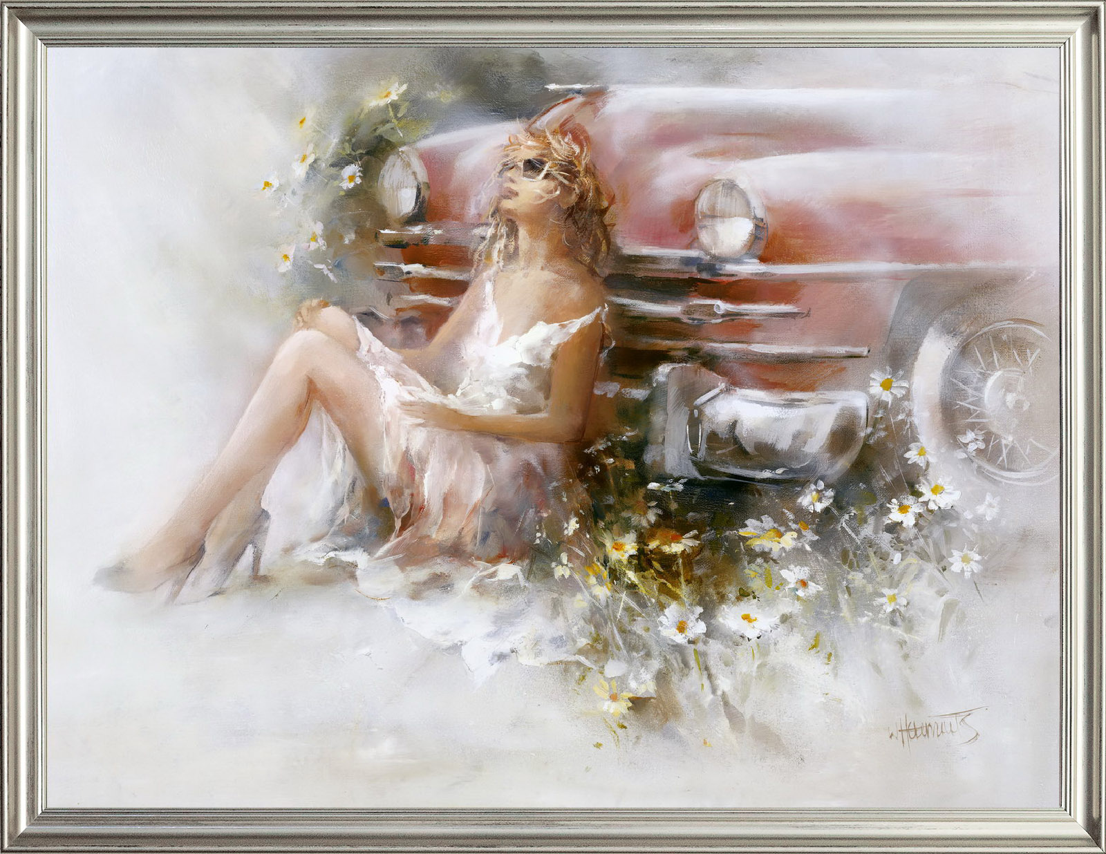 фото Картина на холсте релакс 80х60 см. willem haenraets. оформлена в багет арт. хв-х74 русская коллекция