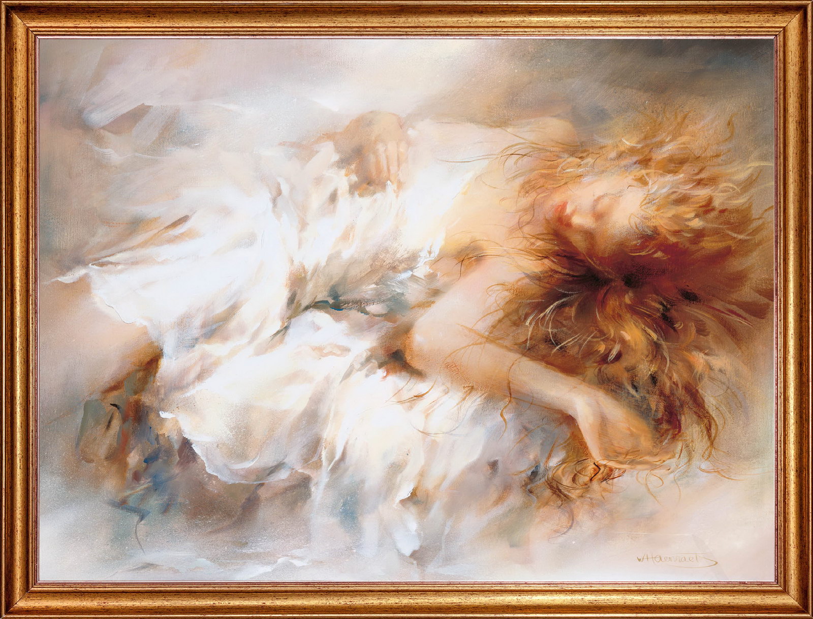 

Картина на холсте Нежность 80х60 см. Willem Haenraets. оформлена в багет Арт. ХВ-х75