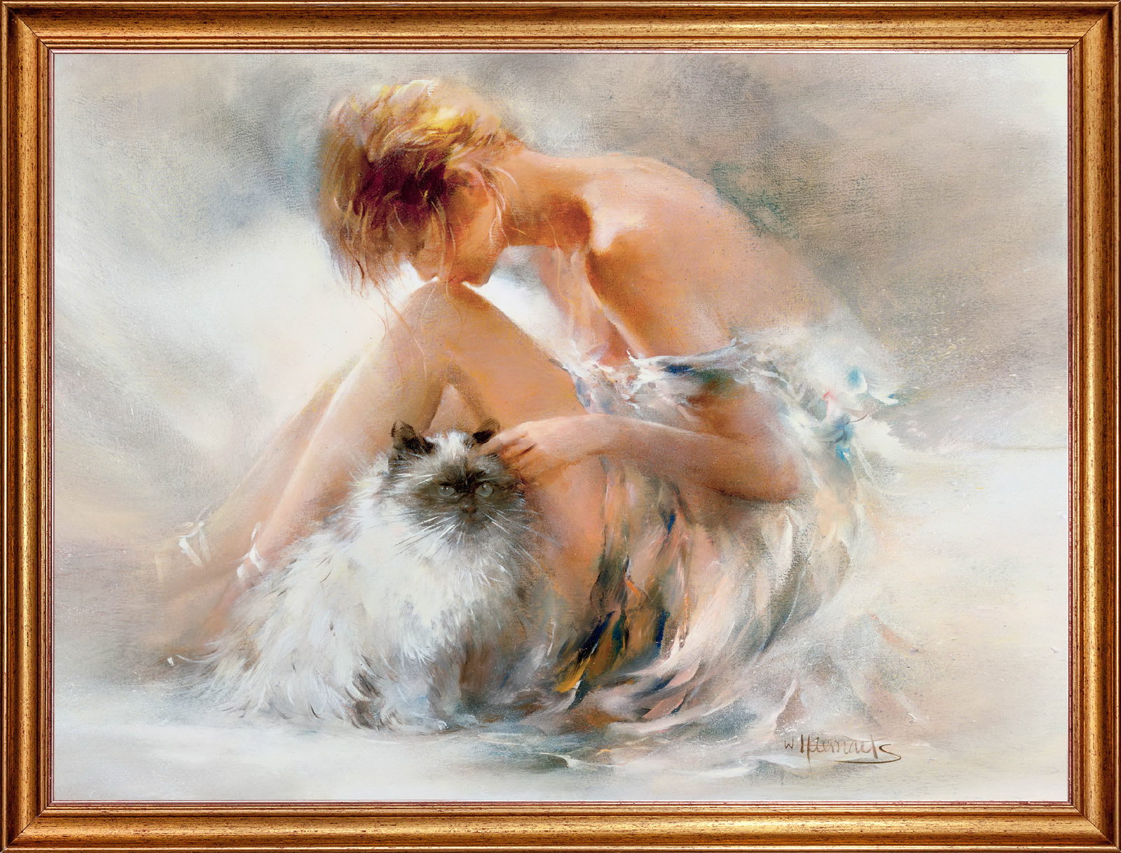 фото Картина на холсте, желанное, 80х60 см., willem haenraets. оформлена в багет, арт. хв-х76 русская коллекция