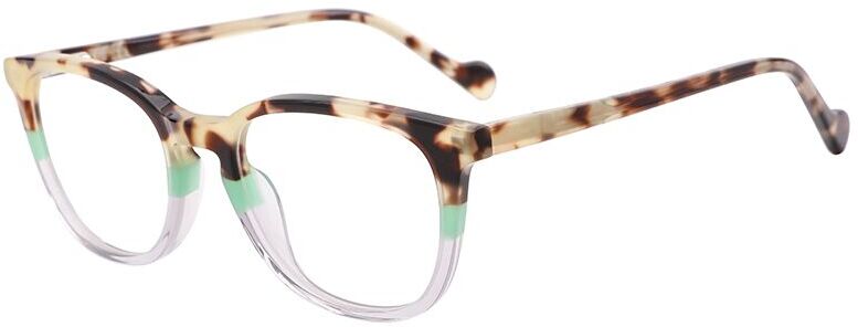 

Оправа для очков для мальчиков Glone WK3027 C2, C2 Pearl Green Tortoise/Green/Crystal, WK3027 C2
