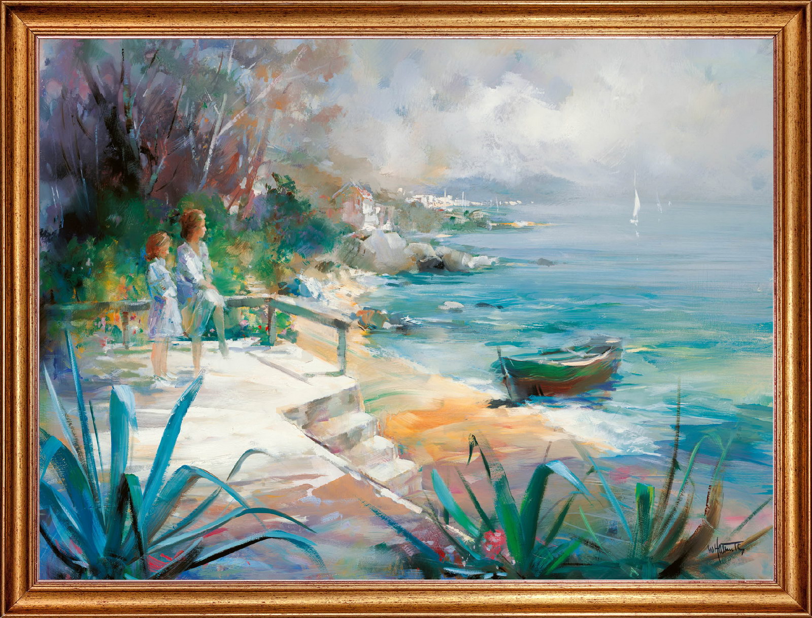 фото Картина на холсте, дождались, 80х60 см., willem haenraets. арт. хв-х82 русская коллекция