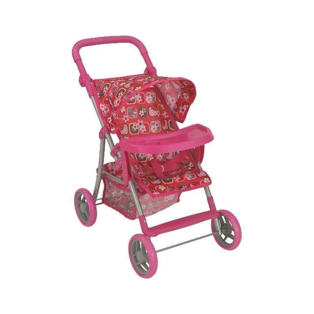 

Коляска Serinity Toys Buggy Boom Skyna 8232 B4 красный цветы, 8232B4