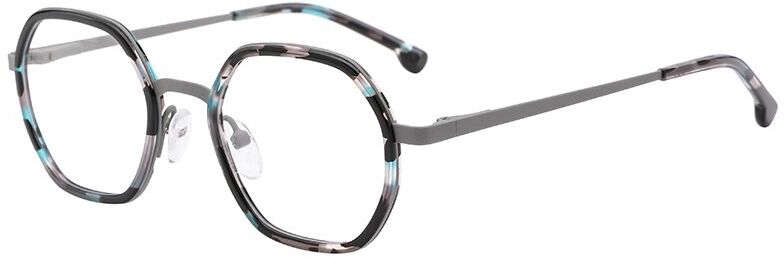 

Оправа для очков для мальчиков Glone WK4009 C3, teal black/m.grey, WK4009 C3