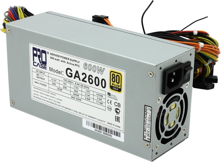 

Блок питания Procase GA2600 600W, GA2600