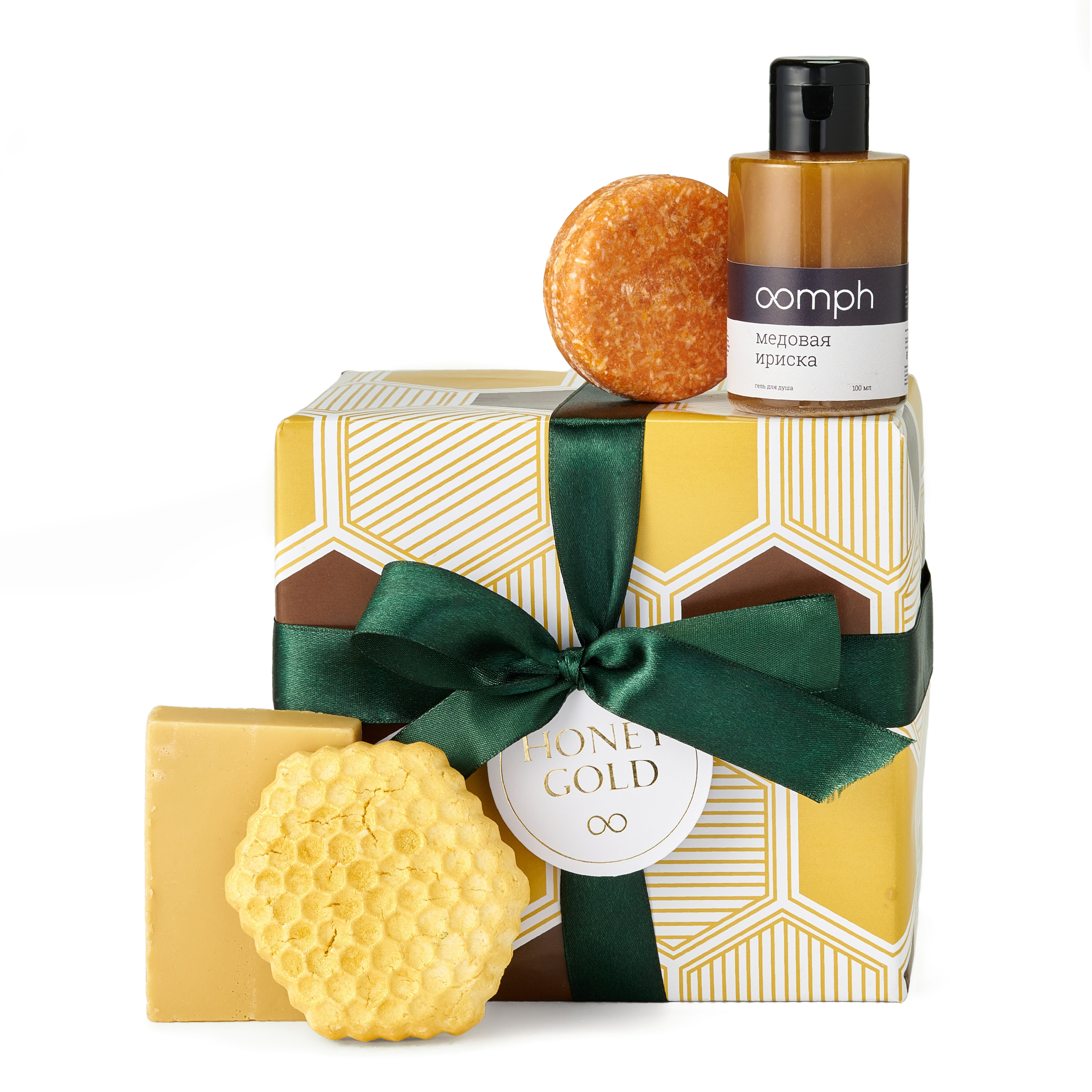 Подарочный набор OOMPH Honey Gold набор люкс для интенсивного питания и восстановления sublime gold global rejuvenation set