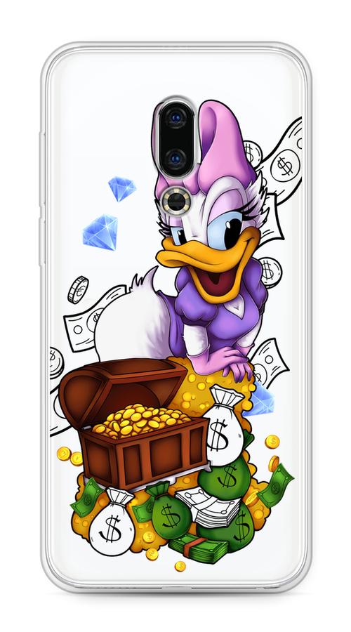 

Чехол на Meizu 16th "Rich Daisy Duck", Коричневый;белый;фиолетовый, 72750-6