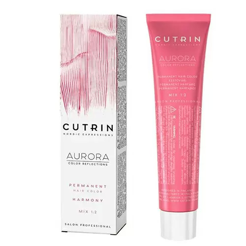 Крем-краска для волос Cutrin Aurora 9.1 очень светлый пепельный блондин 60 мл проявитель cutrin aurora 6% 60 мл