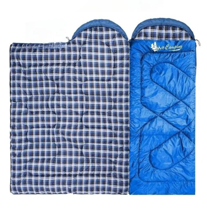 Спальный мешок MirCamping Широкий спальник MIR-011 ОДЕЯЛО С КАПЮШОНОМ 220 см 983000₽