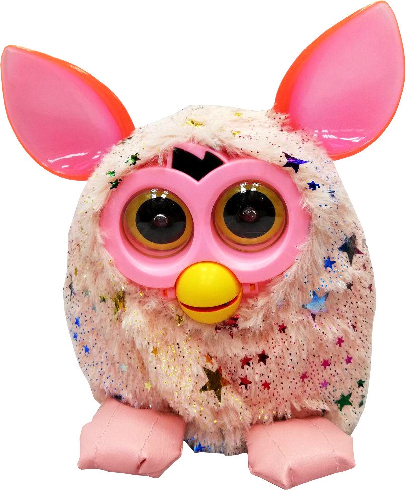 

Интерактивная игрушка Furby Пикси со звездами 16 см, розовый