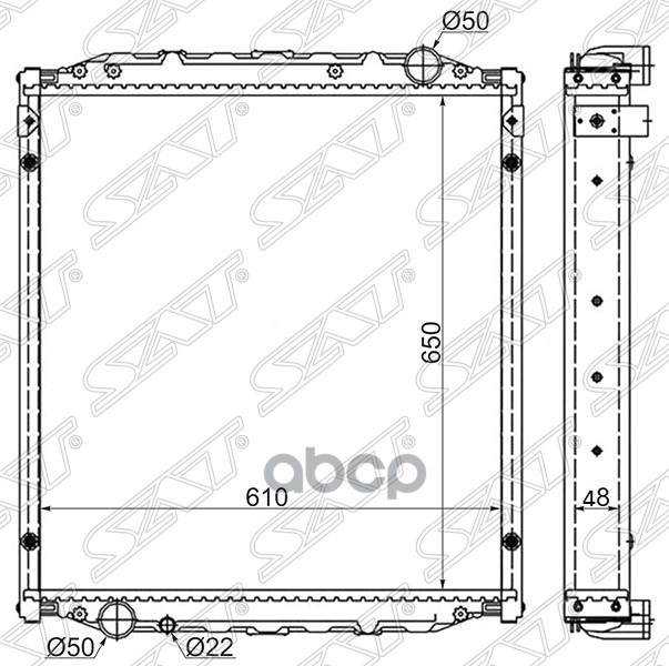 Радиатор Man L-Series 86- Sat арт. MN0001