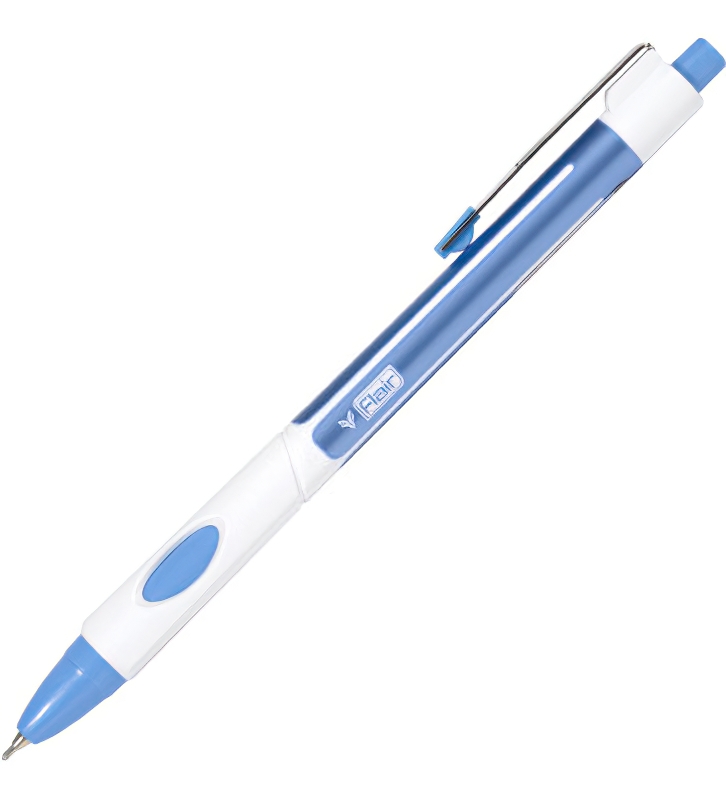 Ручка шариковая Flair Clik Pro F-1315/син., синяя, 0,7 мм, 1 шт.