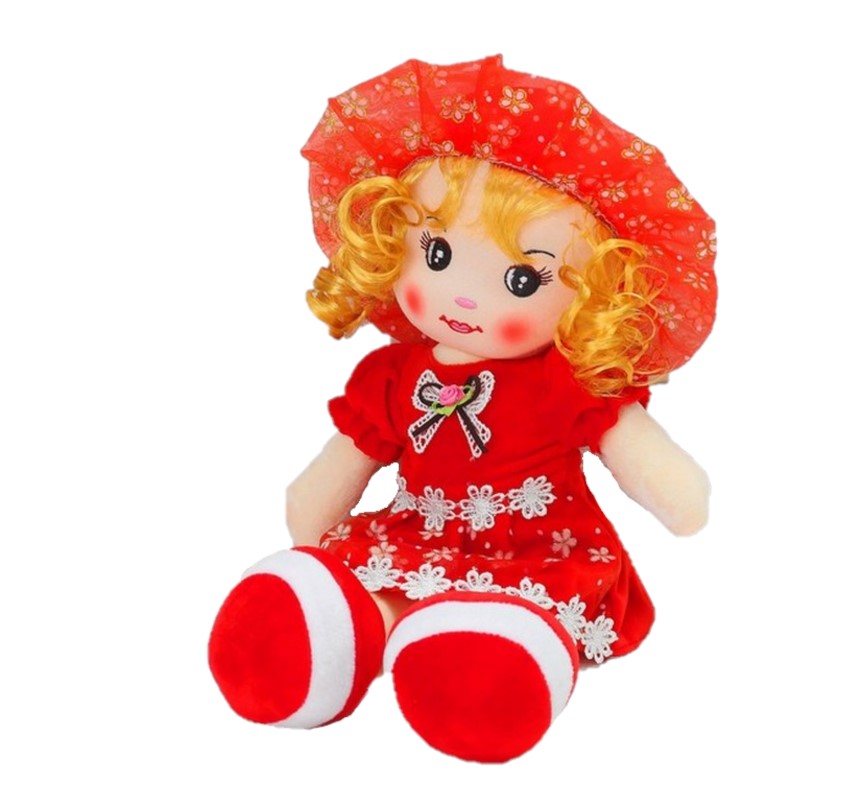 Мягкая кукла Sima-Land Девчушка юбочка в цветочек 45 см, в ассортименте