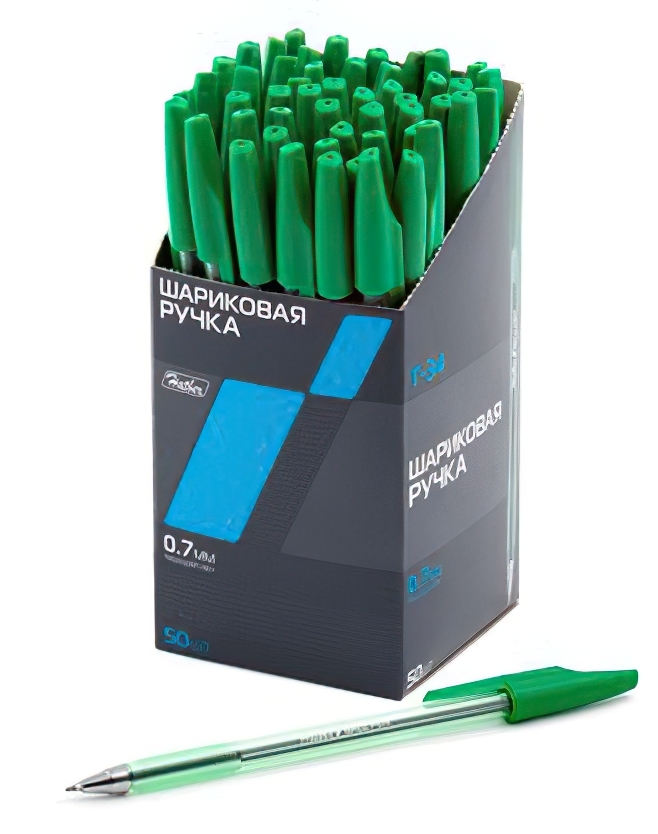 

Ручка шариковая Hatber T-34 7CB_00044, зеленая, 0,7 мм, 1 шт.