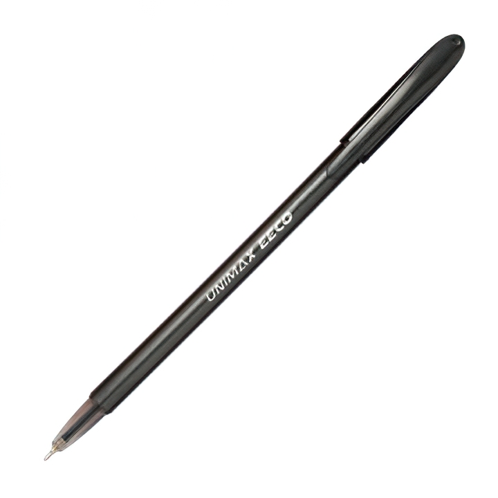 Ручка шариковая Unimax EECO 722463, черная, 0,7 мм, 1 шт.
