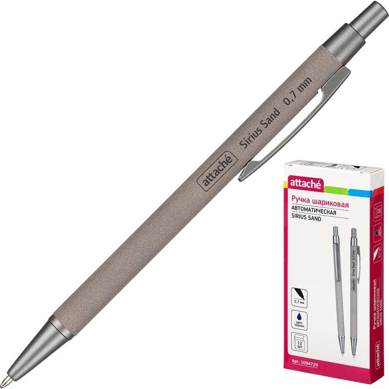 

Ручка шариковая Attache Sirius Sand 1094729, синяя, 0,7 мм, 1 шт.