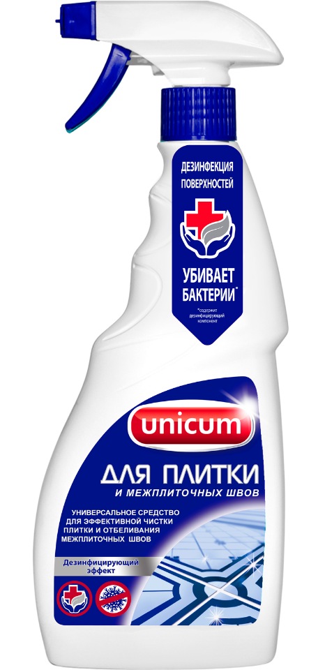 

Средство для плитки и межплиточных швов Unicum 500 мл