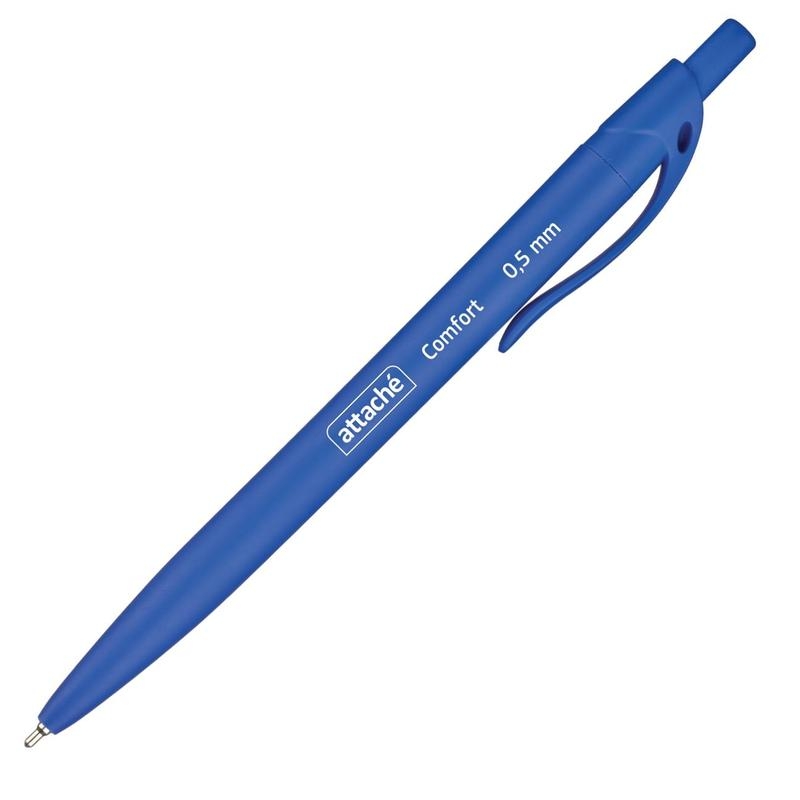 

Ручка шариковая Attache Comfort Soft touch 571480, синяя, 0,5 мм, 1 шт.