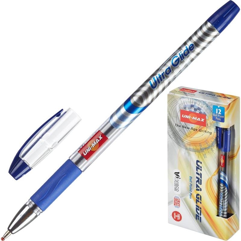 Ручка шариковая Unimax Ultra Glide 721879, синяя, 1 мм, 1 шт.