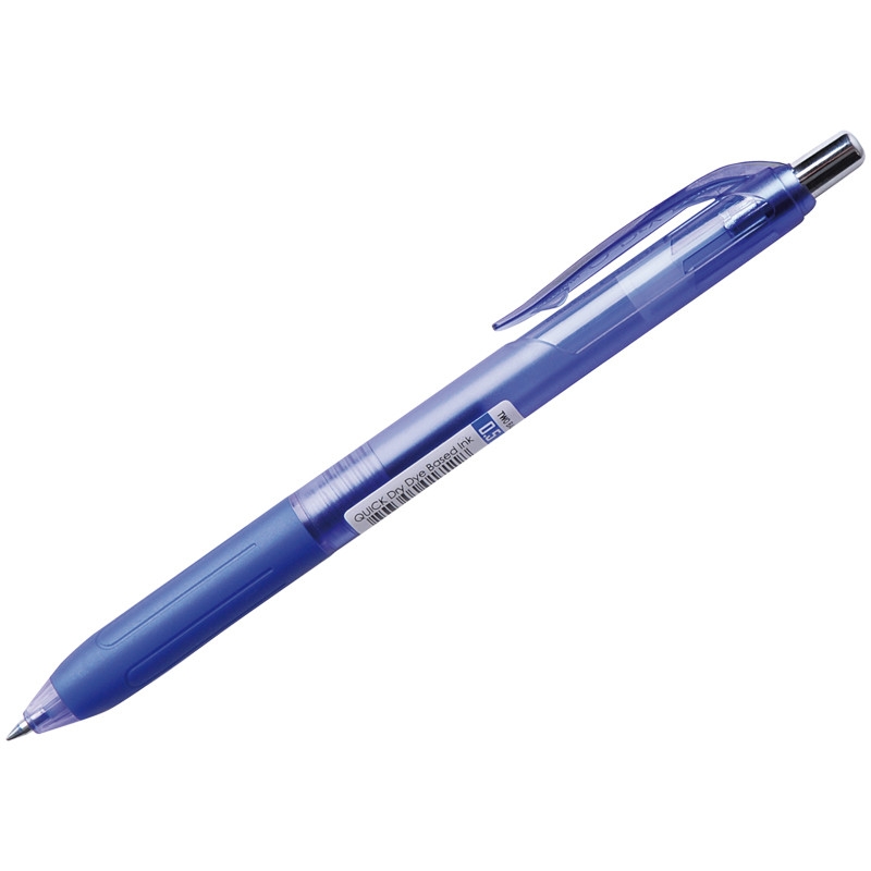 Ручка шариковая Crown Quick Dry QD-018, синяя, 0,5 мм, 1 шт.