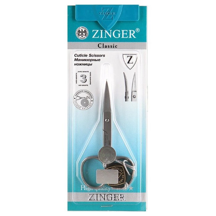 Ножницы для ногтей Zinger прямые 109013 ножницы прямые kiepe 6 эргономич с насечкой 2233 6 0