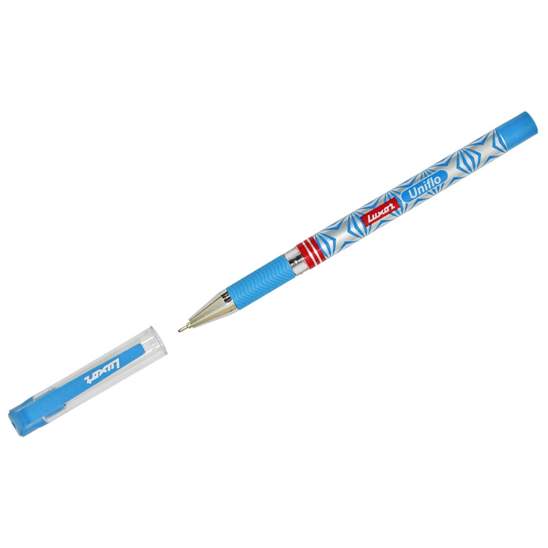Ручка шариковая Luxor Uniflo 19302/12Bx, синяя, 0,7 мм, 1 шт.