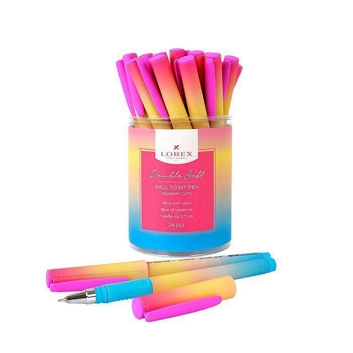 

Ручка шариковая LOREX Gradient Cute LXOPDS-GR1, синяя, 0,7 мм, 1 шт.