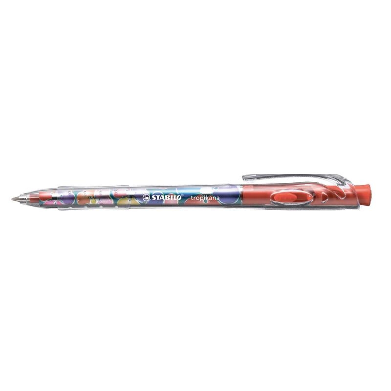 

Ручка шариковая Stabilo Tropikana 338/40, красная, 0,7 мм, 1 шт.