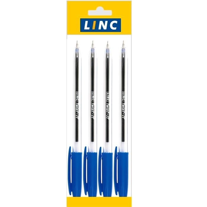 Набор ручек шариковых Linc Twist-IT 4016/blue/4, синие, 0,7 мм, 4 шт.