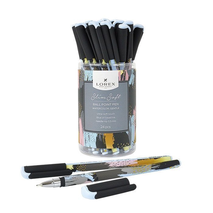 

Ручка шариковая LOREX Watercolor Gentle LXOPSS-WT2, синяя, 0,5 мм, 1 шт.