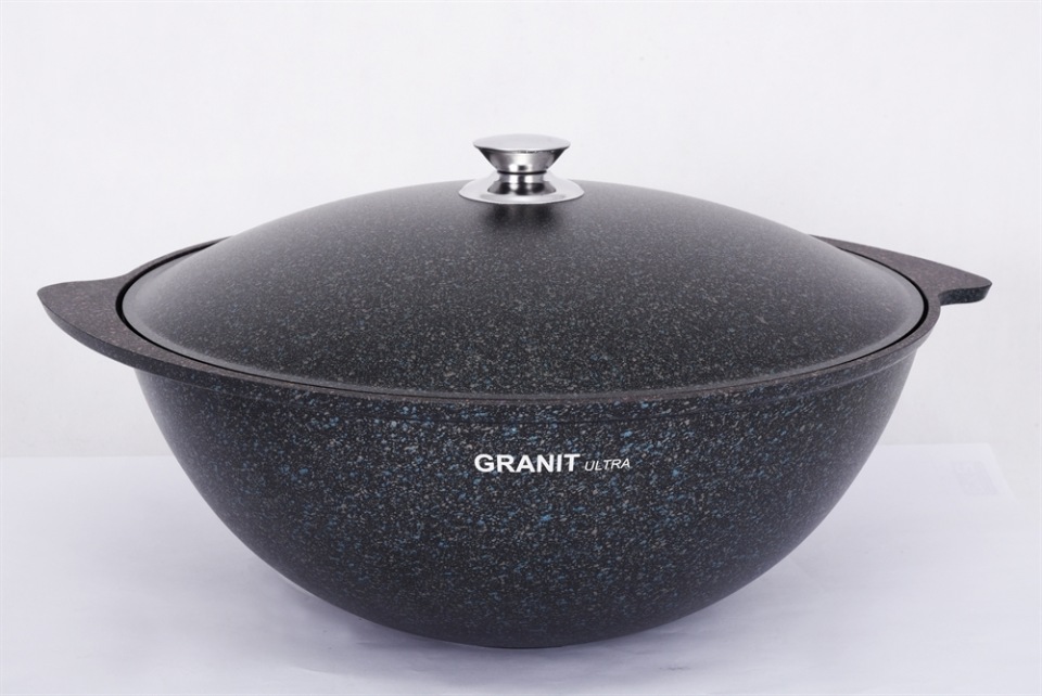 фото Казан апр литой 6,0л дплова алюмкр granit ultra blue kukmara