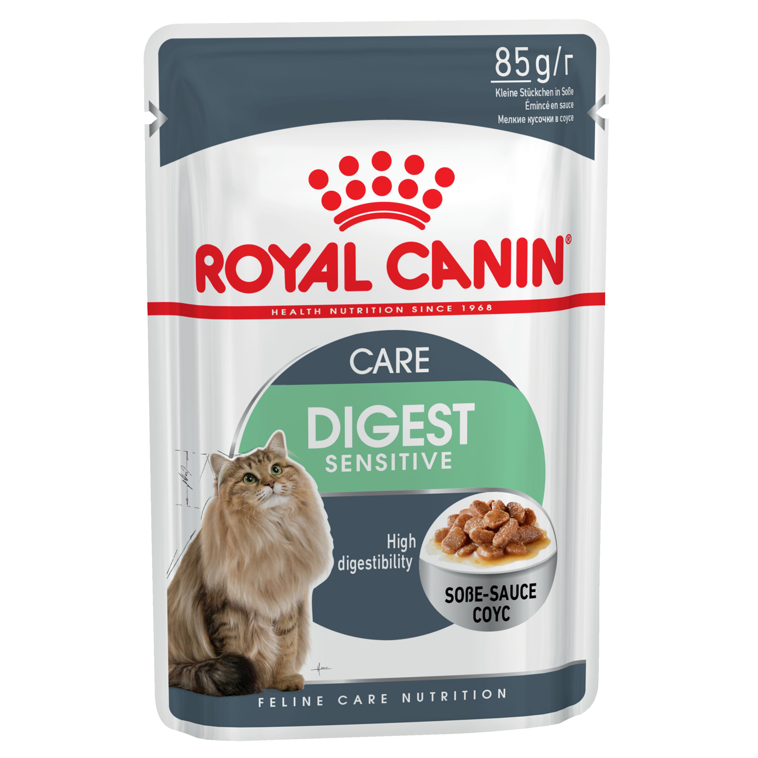 фото Влажный корм для кошек royal canin digest sensitive, мясо, 12шт, 85г