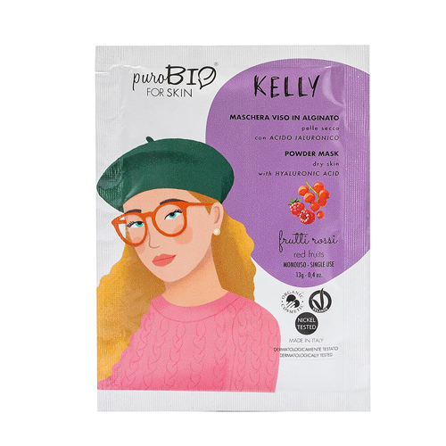 фото Альгинатная маска "kelly, красные ягоды" для сухой кожи purobio 13 г