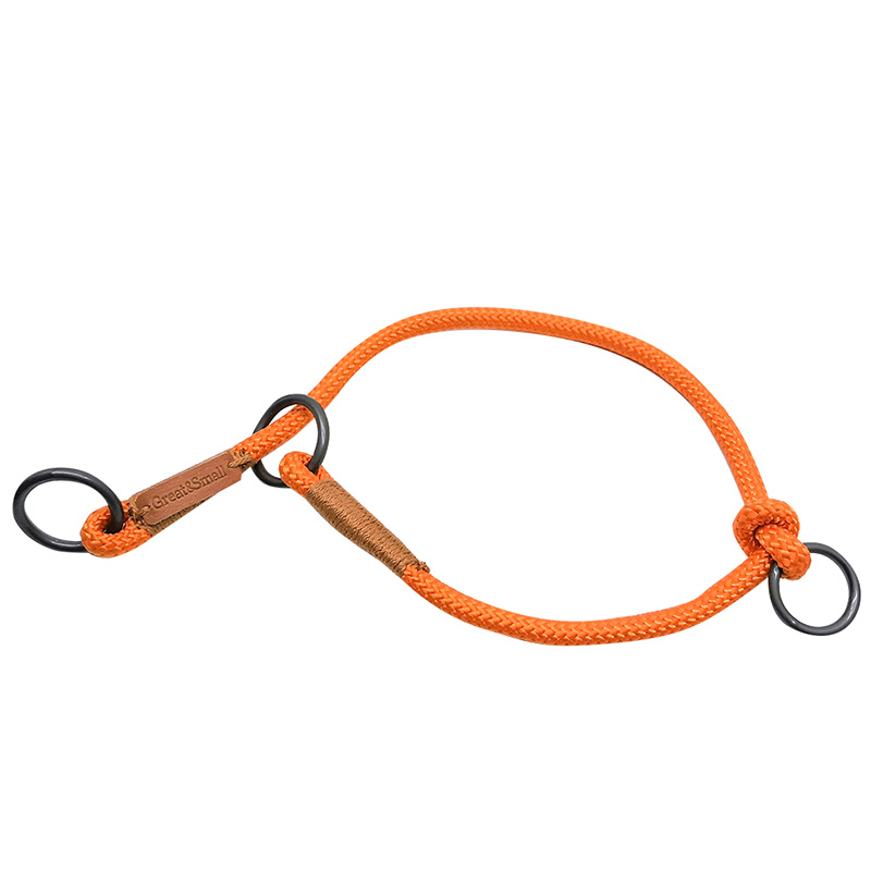 Ошейник для собак GREAT&SMALL Rope 9х450мм оранжевый