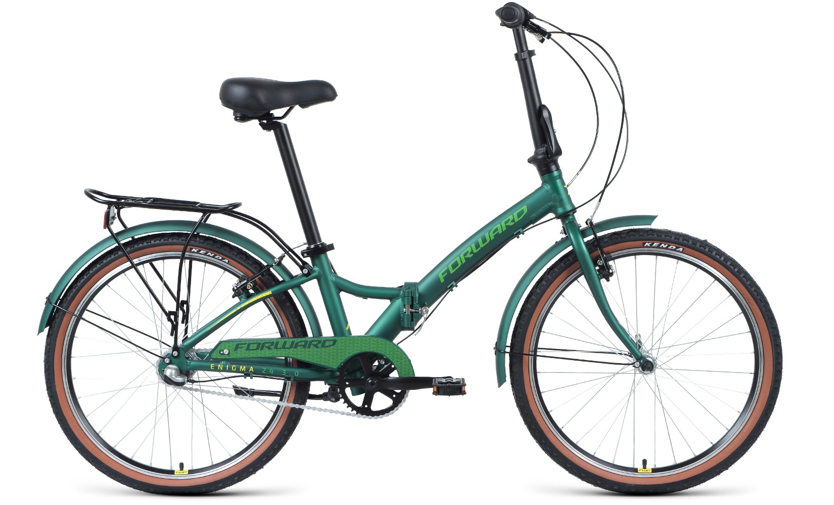фото Велосипед forward enigma 24 3.0 2020 one size green/yellow