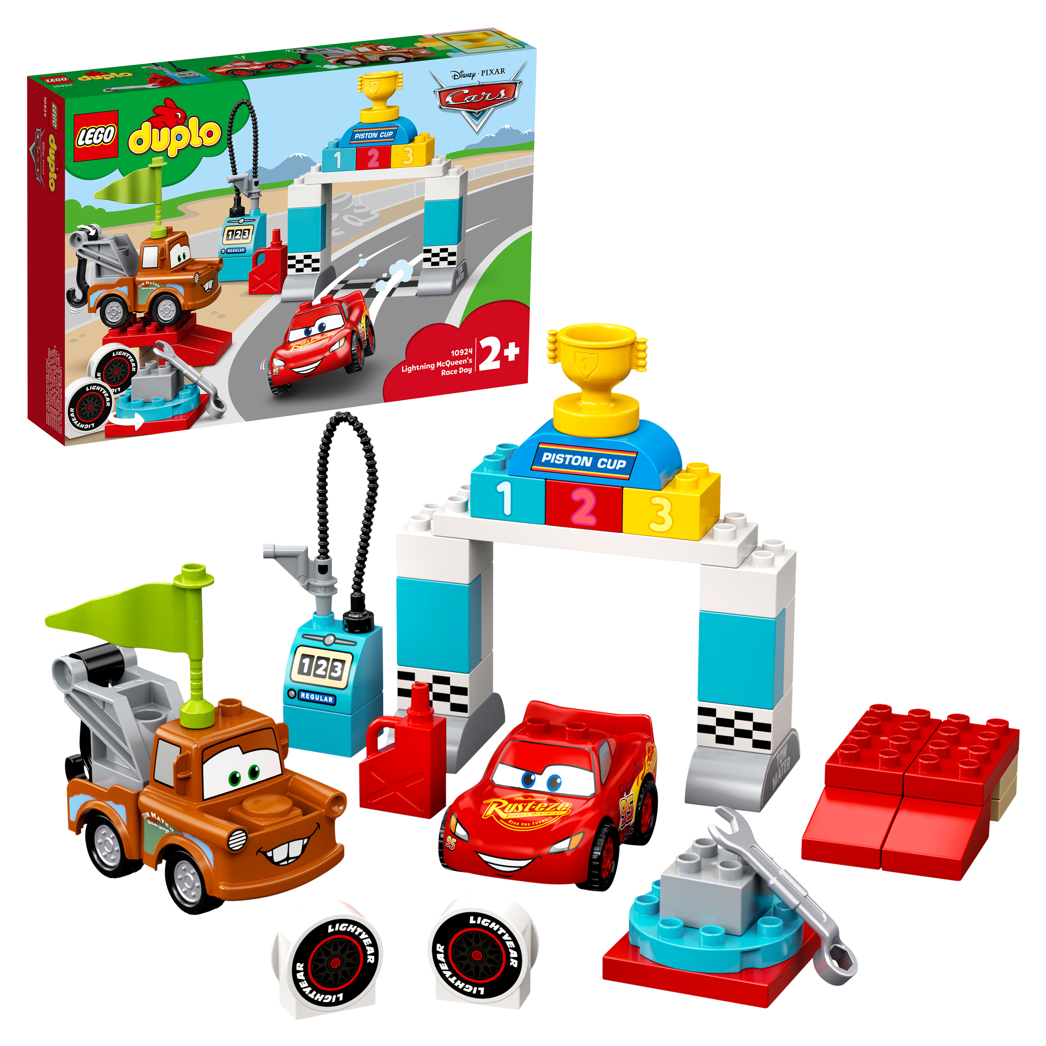 фото Конструктор lego duplo & disney cars 10924 гонки молнии маккуина