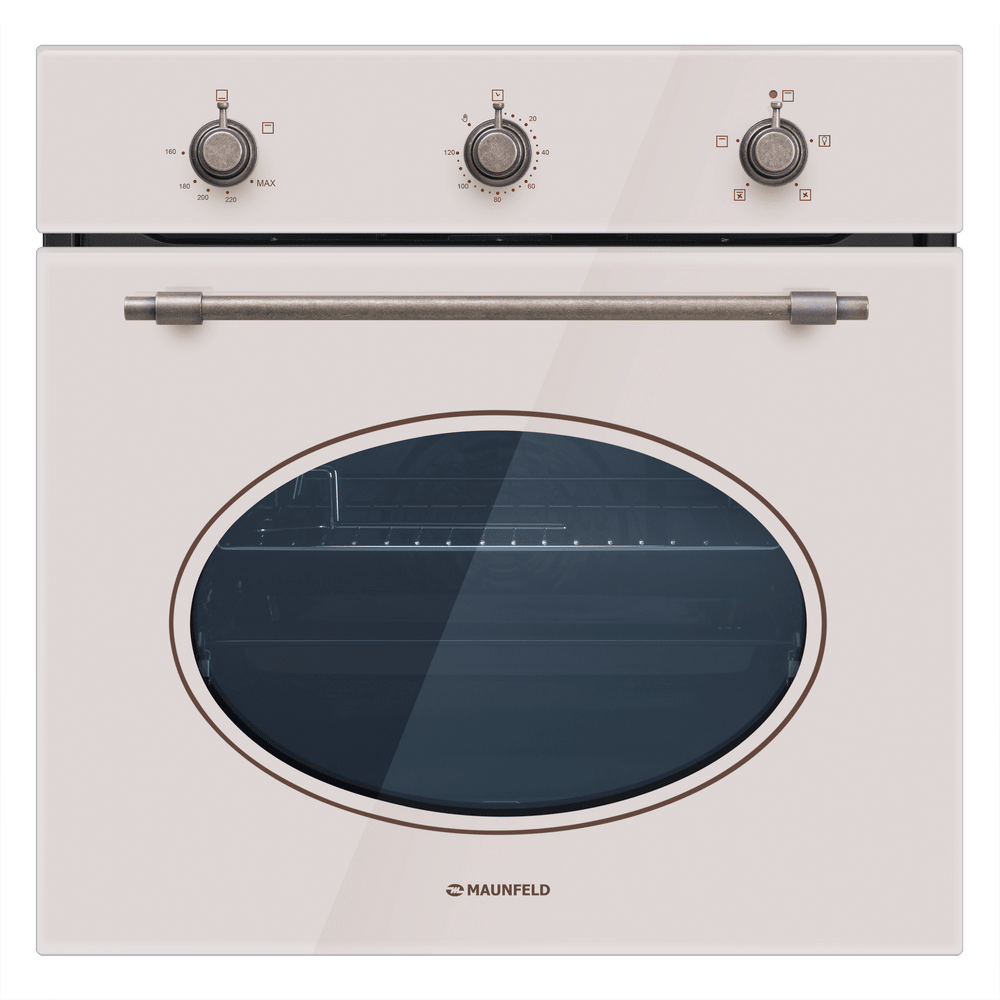 Встраиваемый газовый духовой шкаф MAUNFELD EOGC604RIB.MT бежевый