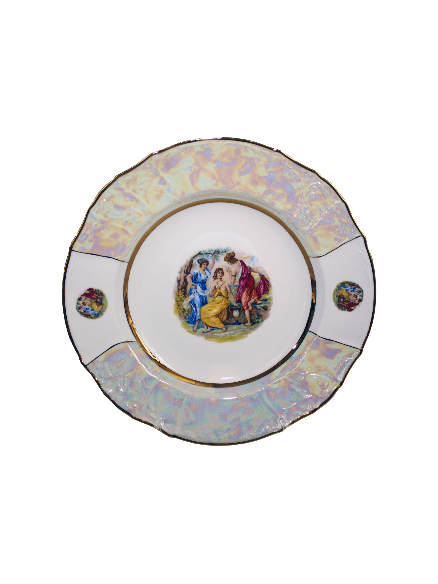 фото Набор тарелок глубокие 23 см, bernadotte декор "мадонна, перламутр" (6шт) thun