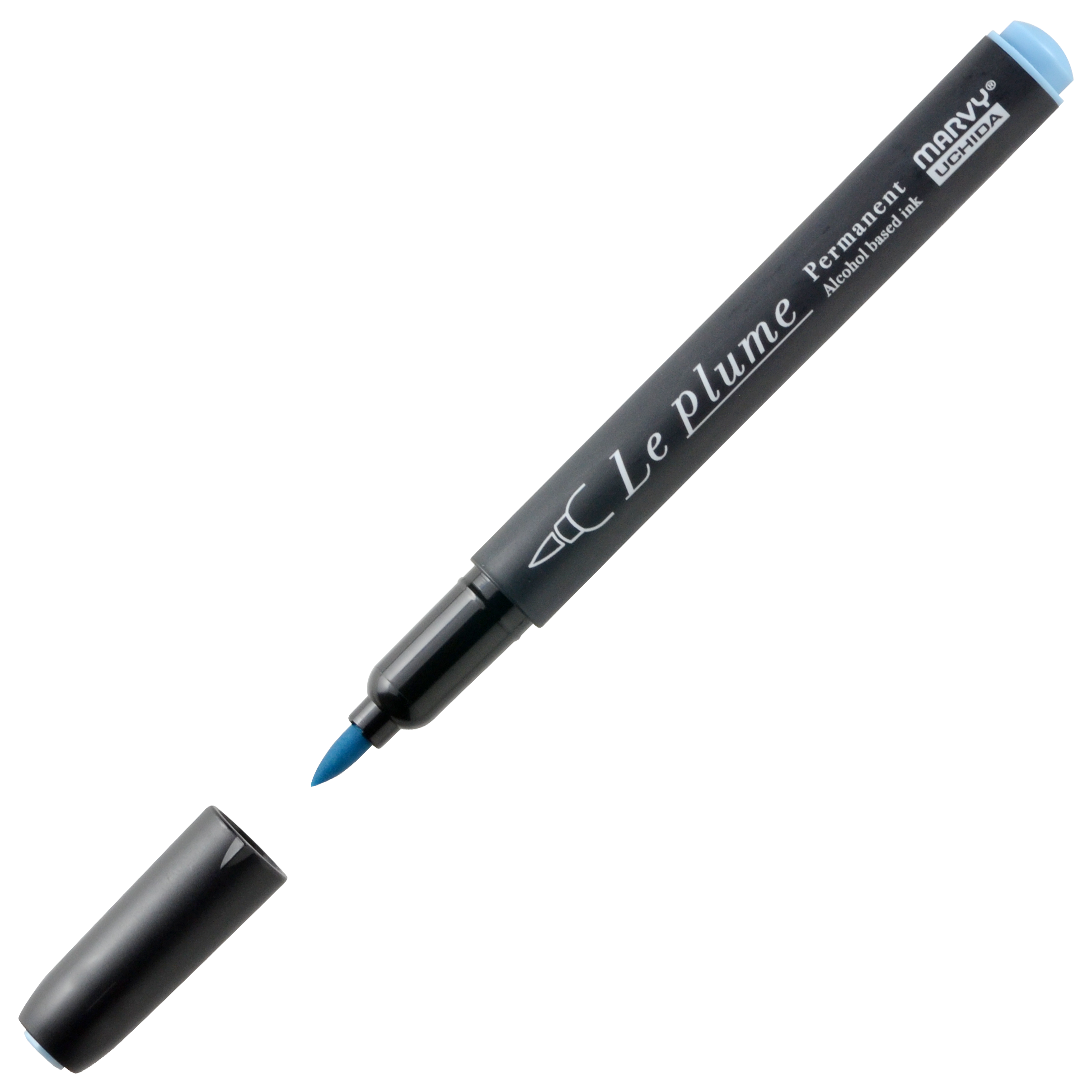 

Маркер перманентный Marvy с наконечником кисть AQUA BLUE MAR3000/B703 голубой