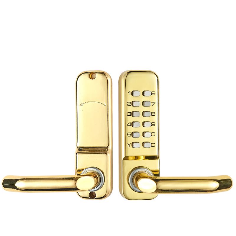 Замок дверной SAFEBURG MECH-2009A GOLD, механический, кодовый, врезной