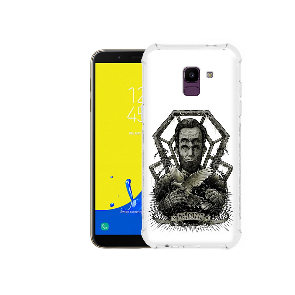 

Чехол MyPads Tocco для Samsung Galaxy J6 (2018) франклин абстракция, Прозрачный, Tocco