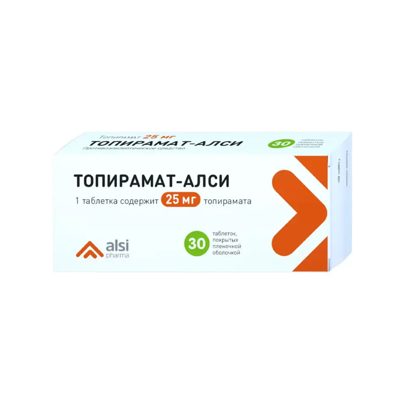Топирамат-Алси таблетки 25 мг 30 шт.