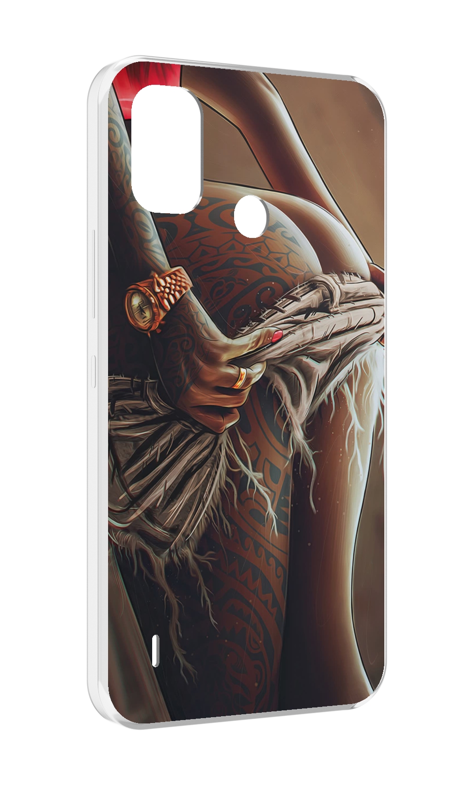 

Чехол MyPads полуголая девушка фотография женский для Itel A48, Прозрачный, Tocco