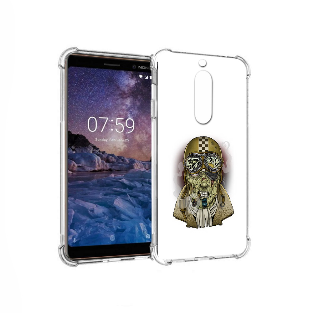 

Чехол MyPads Tocco для Nokia 7 военный зомби (PT95887.123.264), Прозрачный, Tocco