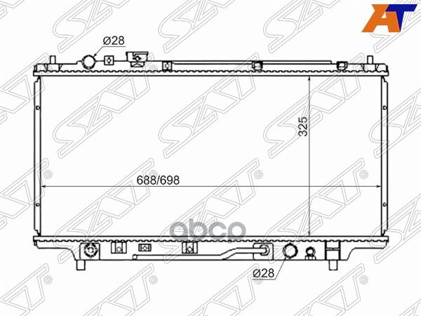 

SAT Радиатор MAZDA FAMILIA/323/ASTINA/PROTEGE 94-98