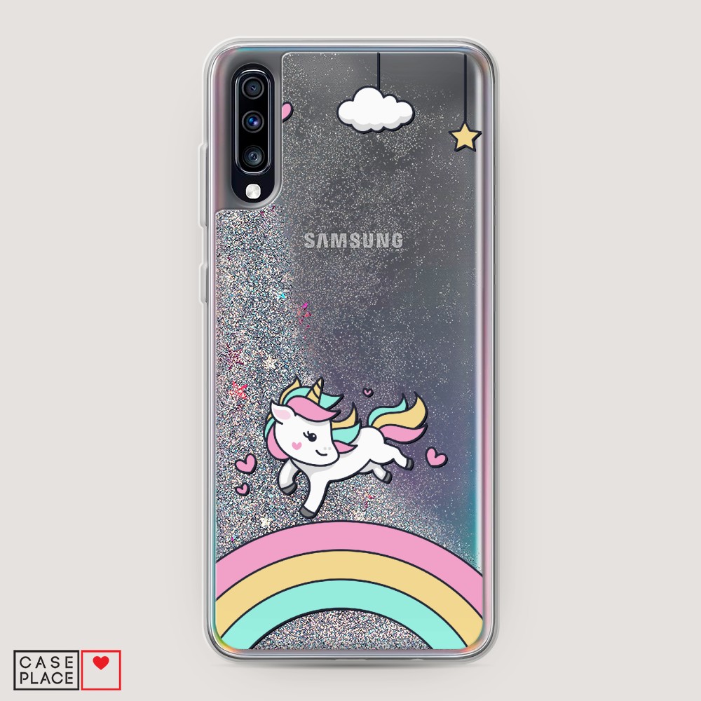 

Чехол Awog на Samsung Galaxy A70 "Единорог на радуге", Разноцветный, 28191-1